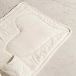 Badmat Van Natuurlijk Wit Katoen Met Hartdecoratie - Sullivan 7 Badmat Van Natuurlijk Wit Katoen Met Hartdecoratie - Sullivan -Slide Shop tappeto bagno bianco naturale in spugna di cotone con decoro a cuore sullivan 3