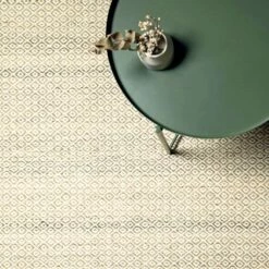 Handgeweven Vloerkleed In Modern Design Van Wol En Katoen - Rivet -Slide Shop tappeto da salotto tessuto a mano in lana e cotone design moderno rivetto 2