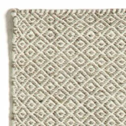 Handgeweven Vloerkleed In Modern Design Van Wol En Katoen - Rivet -Slide Shop tappeto da salotto tessuto a mano in lana e cotone design moderno rivetto 4