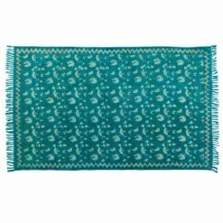 Etnische Gekleurde Rechthoekige Stoffen Vloerkleed Met Kwastjes - Fibraù -Slide Shop tappeto etnico colorato rettangolare in tessuto con nappe fibrau 13