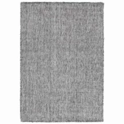 Modern Design Groot Franjes Tapijt In Zwart Of Crème Wol - Jacqueline