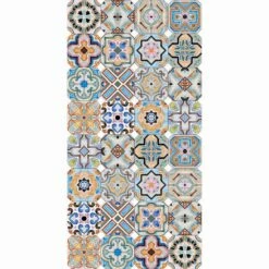 Modern Tapijt Met Gekleurde Majolica In Vinyl Voor De Woonkamer - Calor