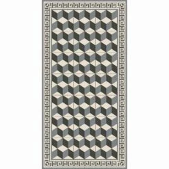 Modern Woonkamertapijt In Pvc En Polyester Met Geometrisch Patroon - Romio