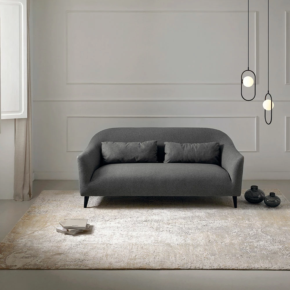 Modern Design Elegant Tapijt Voor Woonkamer In Bamboe Zijde En Wol - Pasha 2 Modern Design Elegant Tapijt Voor Woonkamer In Bamboe Zijde En Wol - Pasha - Afbeelding 2