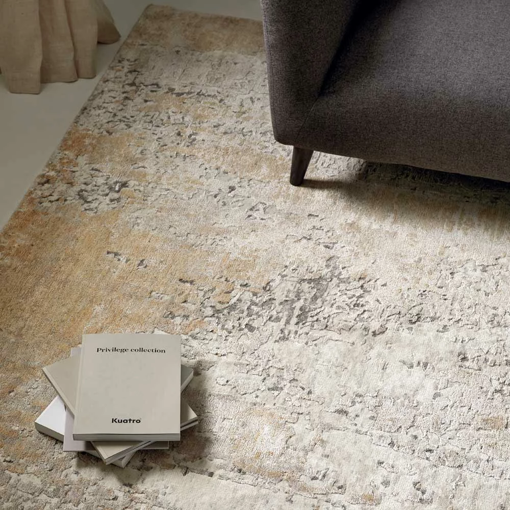 Modern Design Elegant Tapijt Voor Woonkamer In Bamboe Zijde En Wol - Pasha 3 Modern Design Elegant Tapijt Voor Woonkamer In Bamboe Zijde En Wol - Pasha - Afbeelding 3