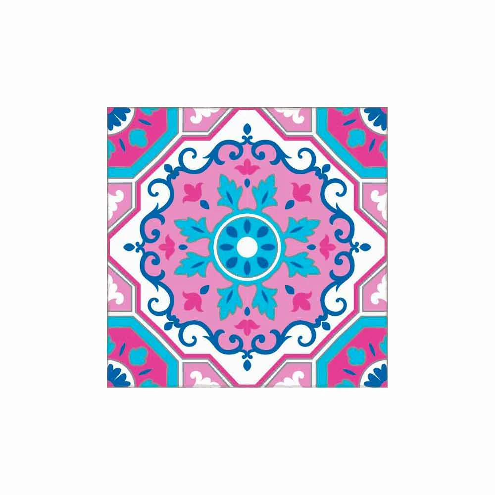 Rechthoekig Woonkamertapijt In Modern Majolica Fantasy Vinyl - Costa 5 Rechthoekig Woonkamertapijt In Modern Majolica Fantasy Vinyl - Costa - Afbeelding 5