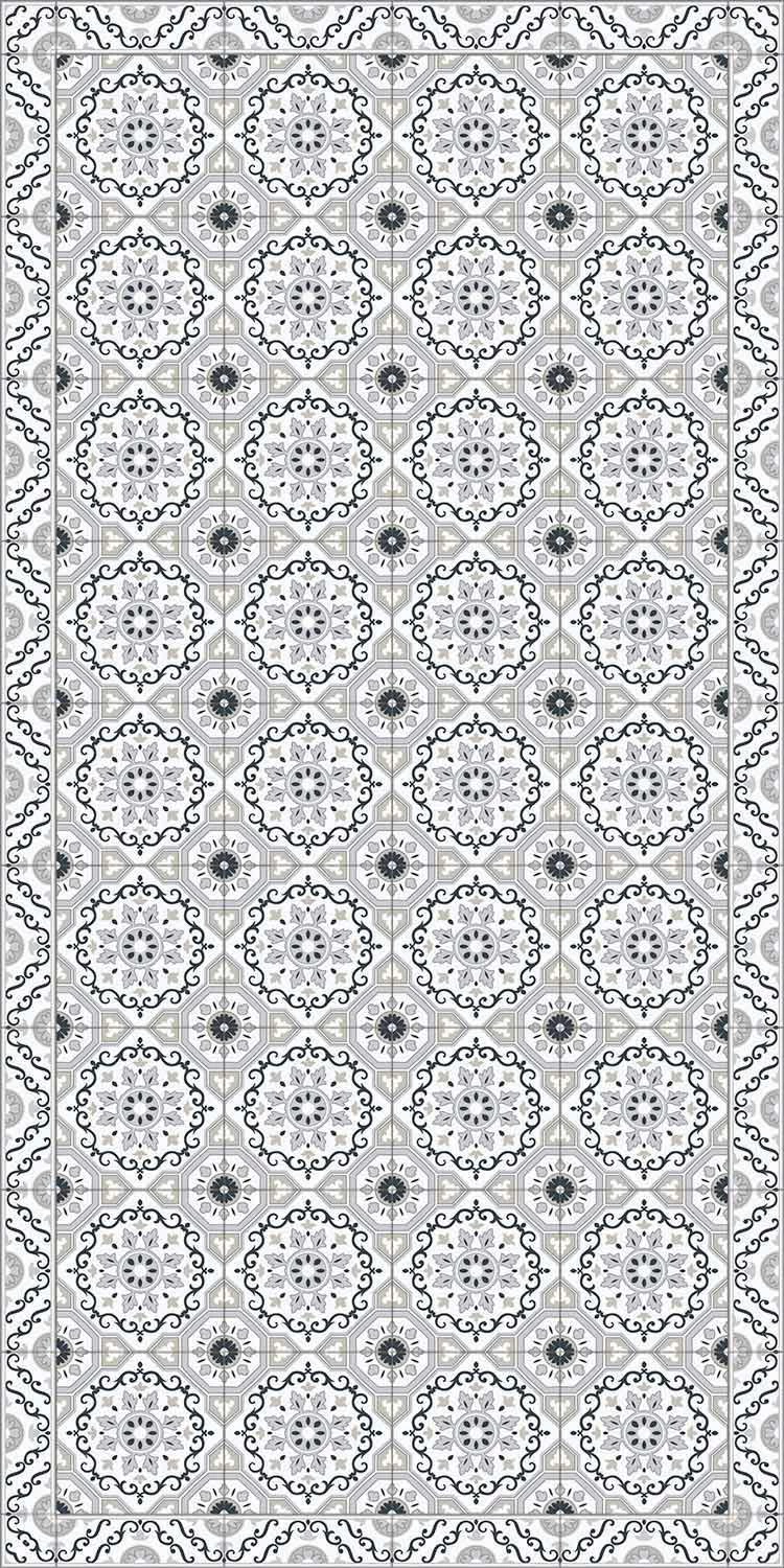 Rechthoekig Woonkamertapijt In Modern Majolica Fantasy Vinyl - Costa 8 Rechthoekig Woonkamertapijt In Modern Majolica Fantasy Vinyl - Costa - Afbeelding 8