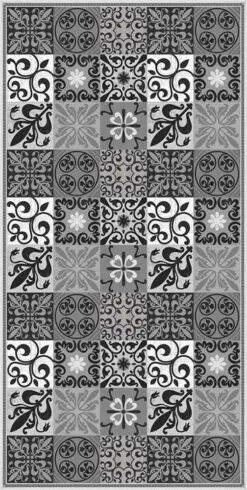 Design Woonkamertapijt In PVC En Polyester Met Fantasy - Pita -Slide Shop tappeto salotto design in pvc e poliestere a fantasia pita 2