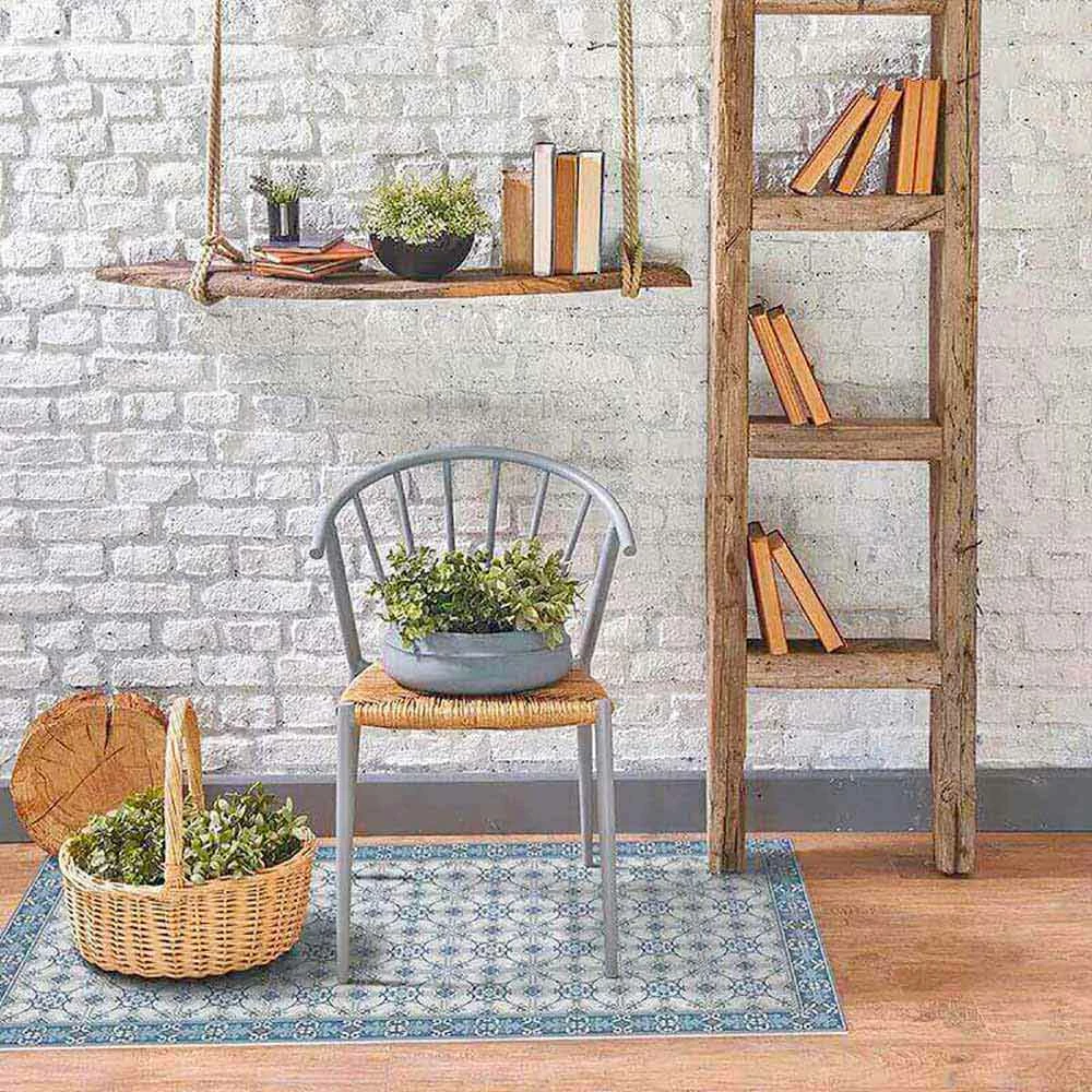 Design Woonkamertapijt In Pvc En Polyester Met Rechthoekig Patroon - Chico 2 Design Woonkamertapijt In Pvc En Polyester Met Rechthoekig Patroon - Chico - Afbeelding 2