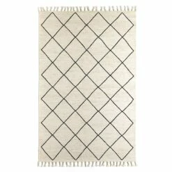 Modern Woonkamertapijt Met Geometrisch Patroon Van Wol En Katoen - Metria