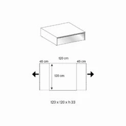 Lage Salontafel In Rookglas En Houten Lades 3 Maten - Mantra -Slide Shop tavolino basso da salotto in vetro fume e cassetti in legno 3 misure mantra 5