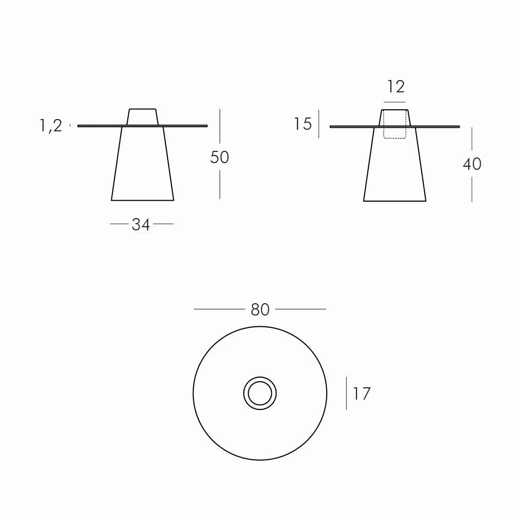 Salontafel Met Weinig Licht Slide Peak H50 Cm In Polyethyleen En Glas 4 Salontafel Met Weinig Licht Slide Peak H50 Cm In Polyethyleen En Glas - Afbeelding 4