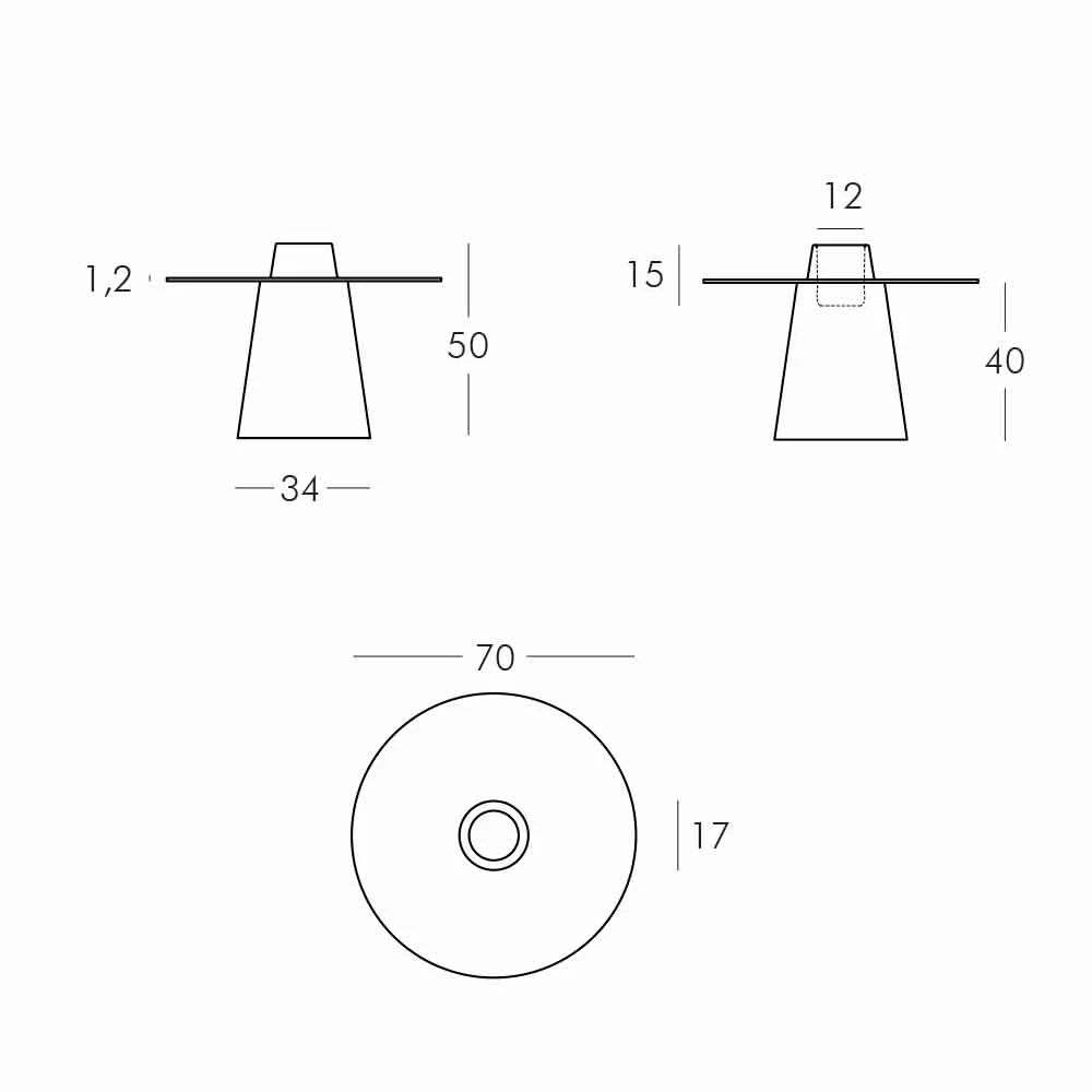 Salontafel Met Weinig Licht Slide Peak H50 Cm In Polyethyleen En Glas 5 Salontafel Met Weinig Licht Slide Peak H50 Cm In Polyethyleen En Glas - Afbeelding 5