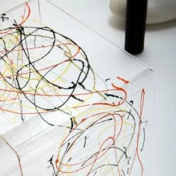 Nachtkastje In Transparant En Gekleurd Plexiglas 2 Maten - Pelere -Slide Shop tavolino comodino in plexiglass trasparente e colorato 2 misure pelere 2