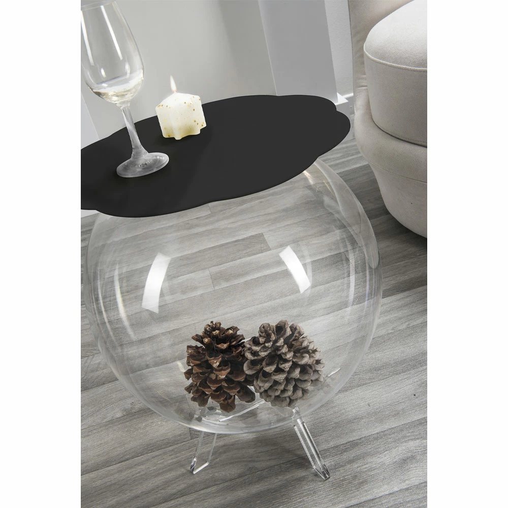 Salontafel / Round Black Box Biffy, Modern Design Made In Italy 6 Salontafel / Round Black Box Biffy, Modern Design Made In Italy - Afbeelding 6