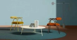 Kleurrijke Moderne Ronde Design Salontafel Voor Woonkamer - Boogie -Slide Shop tavolino da caffe per il salotto di design rotondo moderno colorato boogie 8