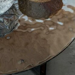 Ronde Glazen Salontafel Voor Woonkamerontwerp 3 Maten - Imolao -Slide Shop tavolino da caffe per salotto rotondo in vetro design 3 misure imolao 7