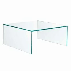 Rechthoekige Salontafel In Extralight-glas Made In Italy - Nodino
