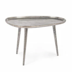 Salontafel Verzilverd En Antiek Aluminium Design Homemotion - Smemo