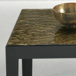 Salontafel Met Gehamerd Glazen Blad Made In Italy - Pine -Slide Shop tavolino da salotto con piano in vetro martellato made in italy pino 4