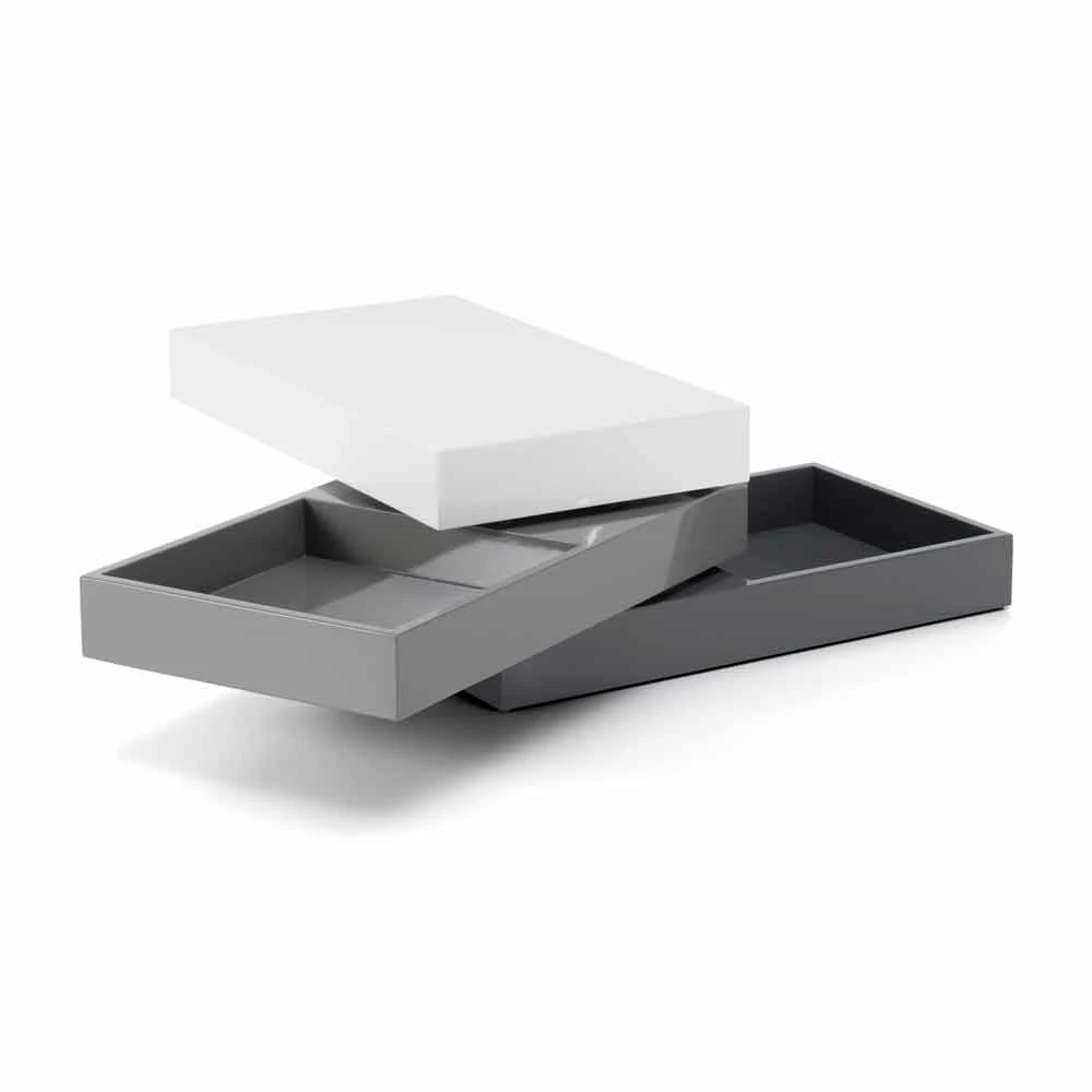 Koffietafelcontainer Met Modern Design In Mdf - Tiziana 2 Koffietafelcontainer Met Modern Design In Mdf - Tiziana - Afbeelding 2