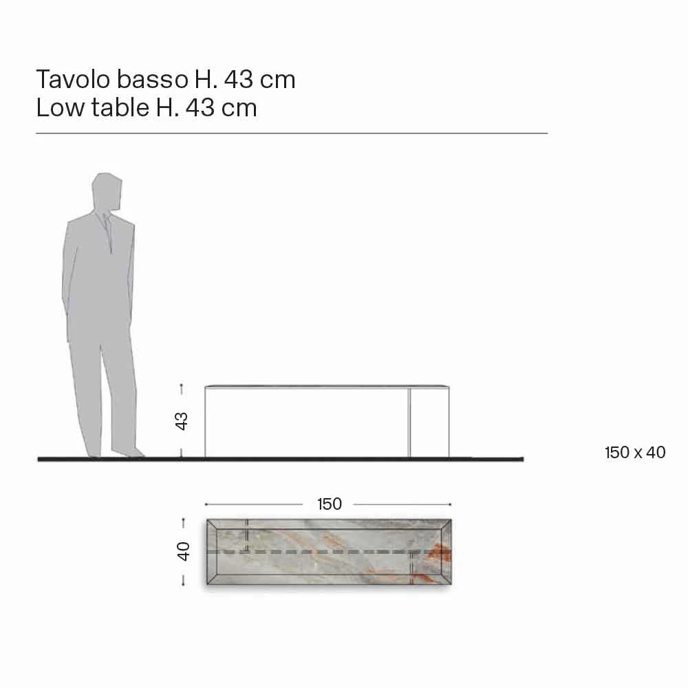 Design Salontafel In Marmer Met Glazen Voet Gemaakt In Italië - Molino 11 Design Salontafel In Marmer Met Glazen Voet Gemaakt In Italië - Molino - Afbeelding 11