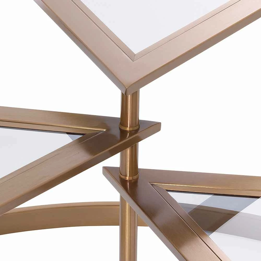 Design Salontafel Van Glas Met Details In Koperafwerking - Carpi 4 Design Salontafel Van Glas Met Details In Koperafwerking - Carpi - Afbeelding 4