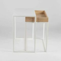 Stalen Salontafel Met Asbak Gemaakt In Italië - Kant