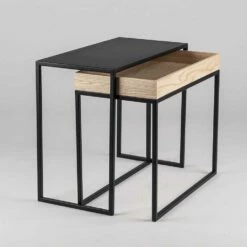 Stalen Salontafel Met Asbak Gemaakt In Italië - Kant -Slide Shop tavolino da salotto in acciaio con vassoio in frassino made in italy merletto 5