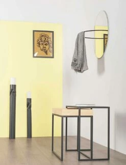 Stalen Salontafel Met Asbak Gemaakt In Italië - Kant -Slide Shop tavolino da salotto in acciaio con vassoio in frassino made in italy merletto 9