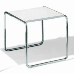 Salontafel In Verchroomd Staal Met Gelamineerd Blad Made In Italy - Ariete