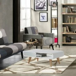 Salontafel In Wit Gelakt Mdf En Massief Eikenhout - Naldo 8 Salontafel In Wit Gelakt Mdf En Massief Eikenhout - Naldo -Slide Shop tavolino da salotto in mdf laccato bianco e legno massello rovere naldo 3