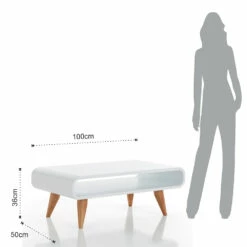 Salontafel In Wit Gelakt Mdf En Massief Eikenhout - Naldo 9 Salontafel In Wit Gelakt Mdf En Massief Eikenhout - Naldo -Slide Shop tavolino da salotto in mdf laccato bianco e legno massello rovere naldo 4