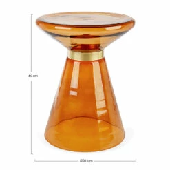 Salontafel In Glas En Decor In Vermessingd Staal - Gabrio -Slide Shop tavolino da salotto in vetro e decoro in acciaio placcato ottone gabrio 7