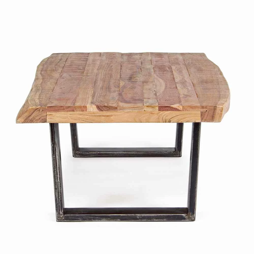 Moderne Salontafel In Acaciahout En Homemotion Staal - Verdicchio 2 Moderne Salontafel In Acaciahout En Homemotion Staal - Verdicchio - Afbeelding 2
