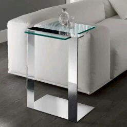 Moderne Salontafel Van Metaal En Gerookt Of Helder Glas Gemaakt In Italië - Teilor -Slide Shop tavolino da salotto moderno metallo e vetro fume o chiaro made in italy teilor 6