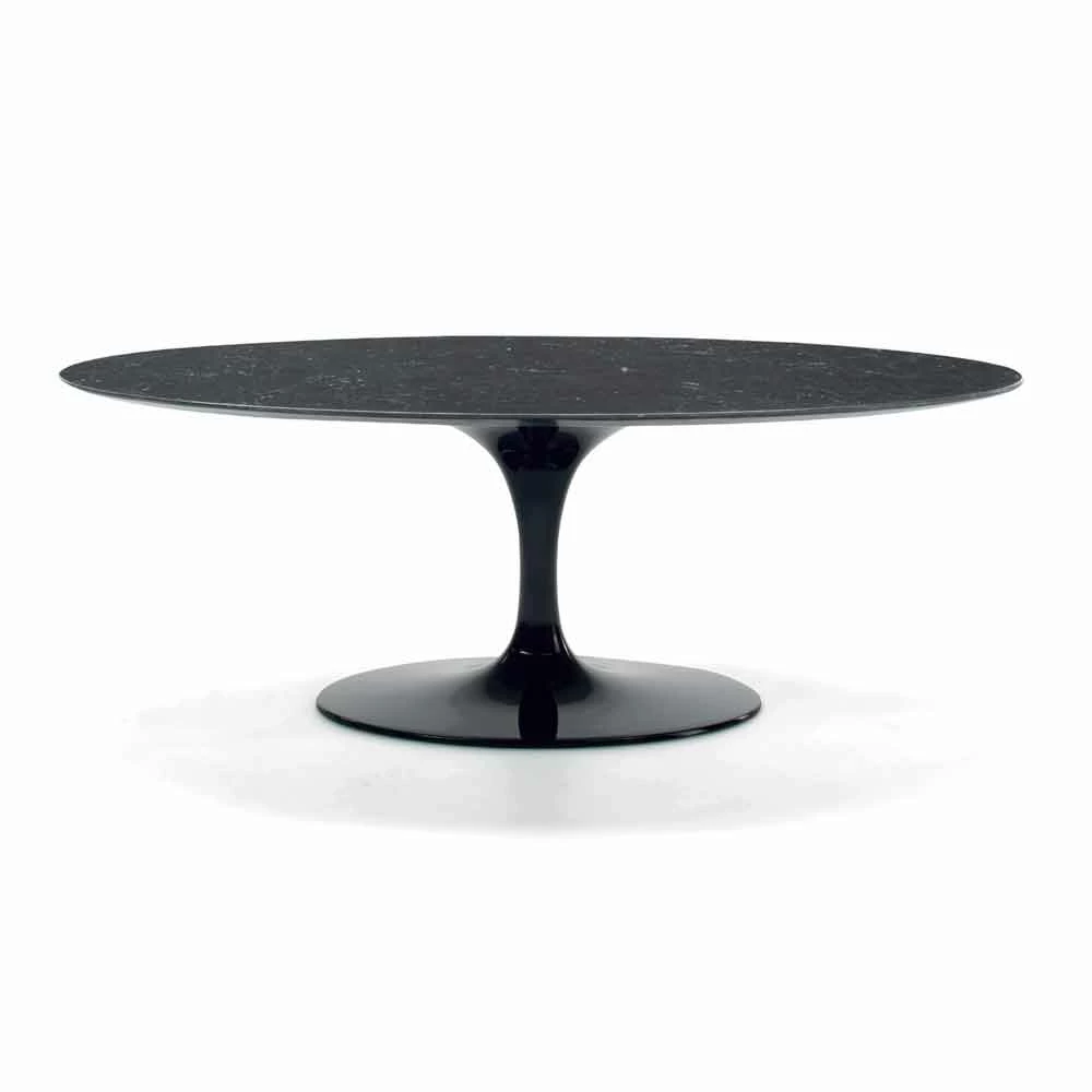 Ovale Salontafel In Carrara-marmer Of Marquinia Made In Italy - Dollars 2 Ovale Salontafel In Carrara-marmer Of Marquinia Made In Italy - Dollars - Afbeelding 2