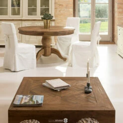 Vierkante Salontafel Van Gerecycled Tropisch Hout - Slide -Slide Shop tavolino da salotto quadrato in legno tropicale riciclato slide 2