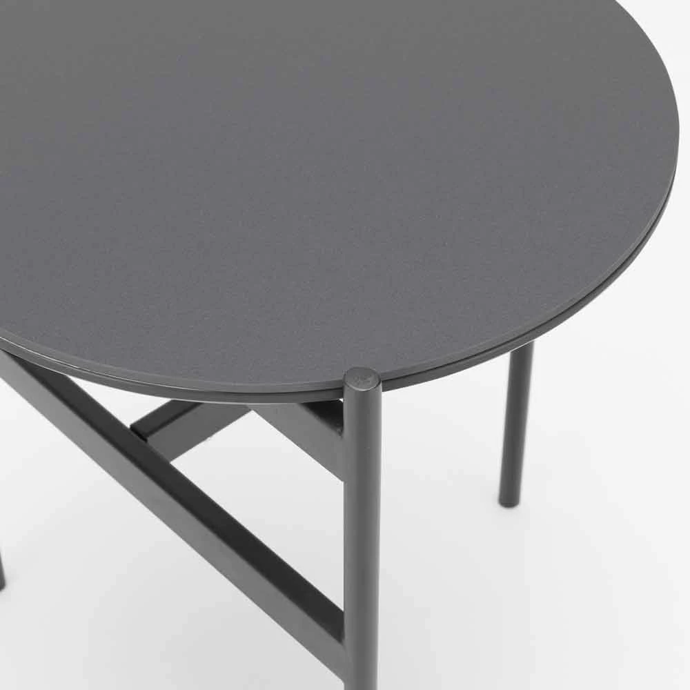 Moderne Design Keramische En Metalen Ronde Salontafel - Gaduci 6 Moderne Design Keramische En Metalen Ronde Salontafel - Gaduci - Afbeelding 6