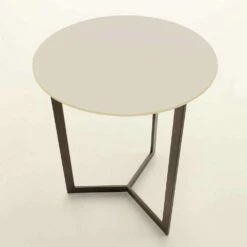 Ronde Salontafel Met Kristallen Blad Made In Italy - Indio -Slide Shop tavolino da salotto rotondo con piano in cristallo made in italy indio 3