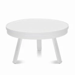 Ronde Design Salontafel In Massief Hout En Metaal - Salerno 29 Ronde Design Salontafel In Massief Hout En Metaal - Salerno -Slide Shop tavolino da salotto rotondo di design in legno massello e metallo salerno 9