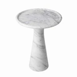 Ronde Design Salontafel In Wit Carrara Marmer - Udine -Slide Shop tavolino da salotto rotondo di design in marmo bianco di carrara udine 4
