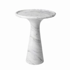 Ronde Design Salontafel In Wit Carrara Marmer - Udine -Slide Shop tavolino da salotto rotondo di design in marmo bianco di carrara udine 5