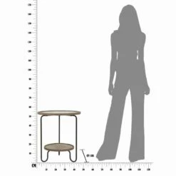 Ronde Salontafel In Ijzer En MDF Met Modern Design - Luther -Slide Shop tavolino da salotto rotondo in ferro e mdf di design moderno luther 4