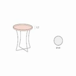Luxe Ronde Salontafel In Geverfd Metaal Made In Italy - Mina -Slide Shop tavolino da salotto rotondo in metallo verniciato made in italy di lusso mina 8