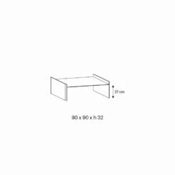 Salontafel Van Extra Helder Glas Met Afschuining Made In Italy - Imperativo -Slide Shop tavolino da salotto vetro extrachiaro con bisellatura made in italy imperativo