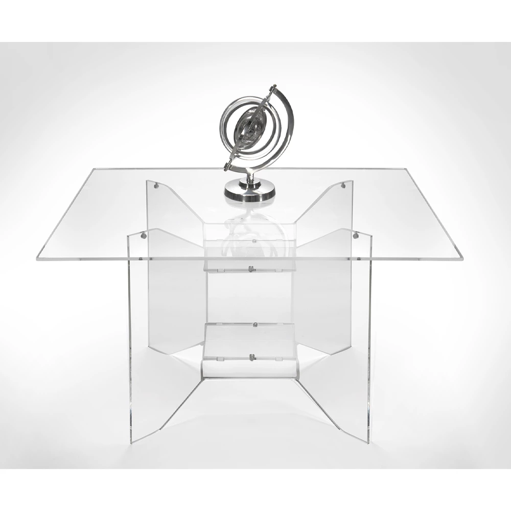 Design Salontafel In Transparant Vierkant Plexiglas Made In Italy - Fiocco 2 Design Salontafel In Transparant Vierkant Plexiglas Made In Italy - Fiocco - Afbeelding 2