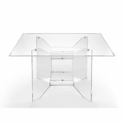 Design Salontafel In Transparant Vierkant Plexiglas Made In Italy - Fiocco