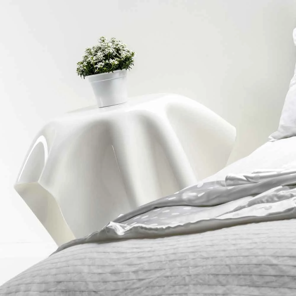 Tabel Modern Design In Wit Plexiglas Acht, Made In Italy 5 Tabel Modern Design In Wit Plexiglas Acht, Made In Italy - Afbeelding 5