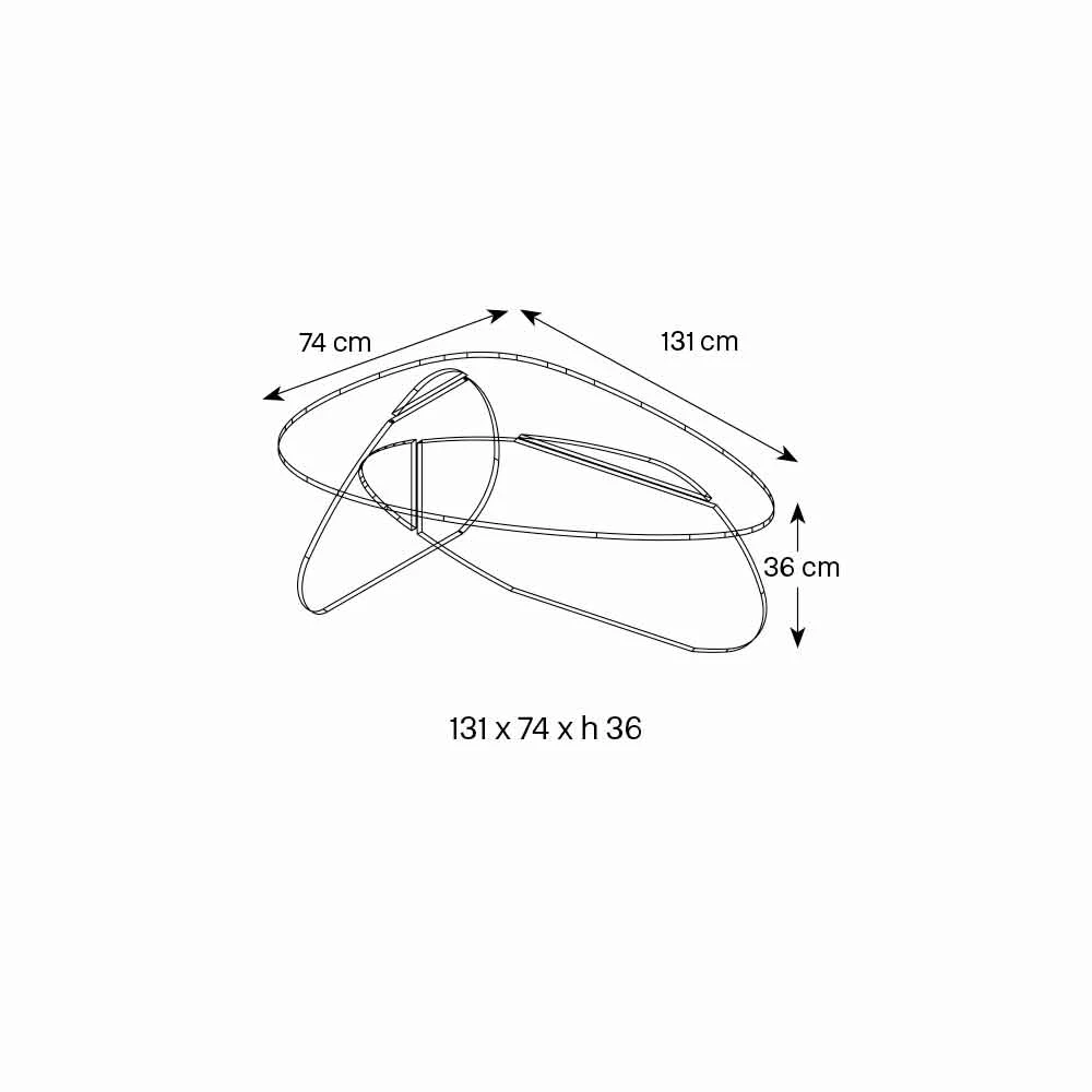 Design Salontafel In Transparant, Gerookt En Geëtst Glas Gemaakt In Italië - Tac Tac 4 Design Salontafel In Transparant, Gerookt En Geëtst Glas Gemaakt In Italië - Tac Tac - Afbeelding 4
